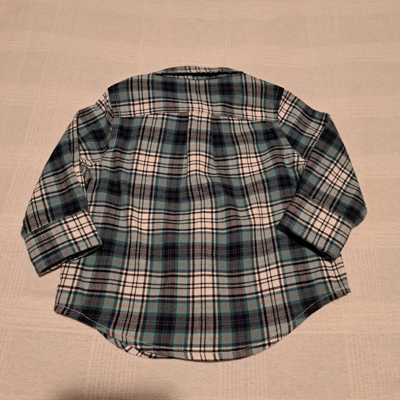 Janie and Jack baby boys 3-6 months plaid button down shirt - Picture 3 of 6